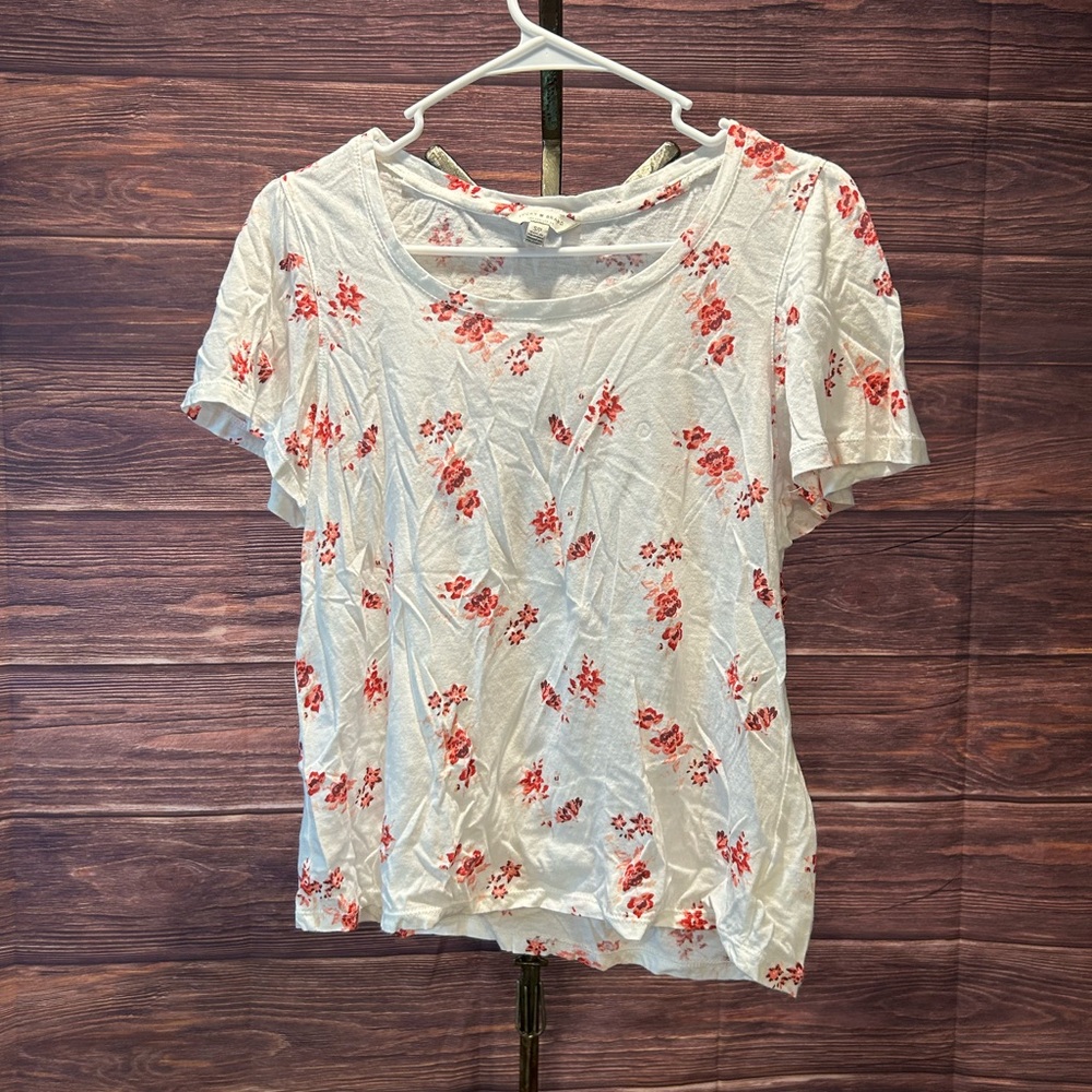 Lucky Brand Women's Flutter Sleeve Top